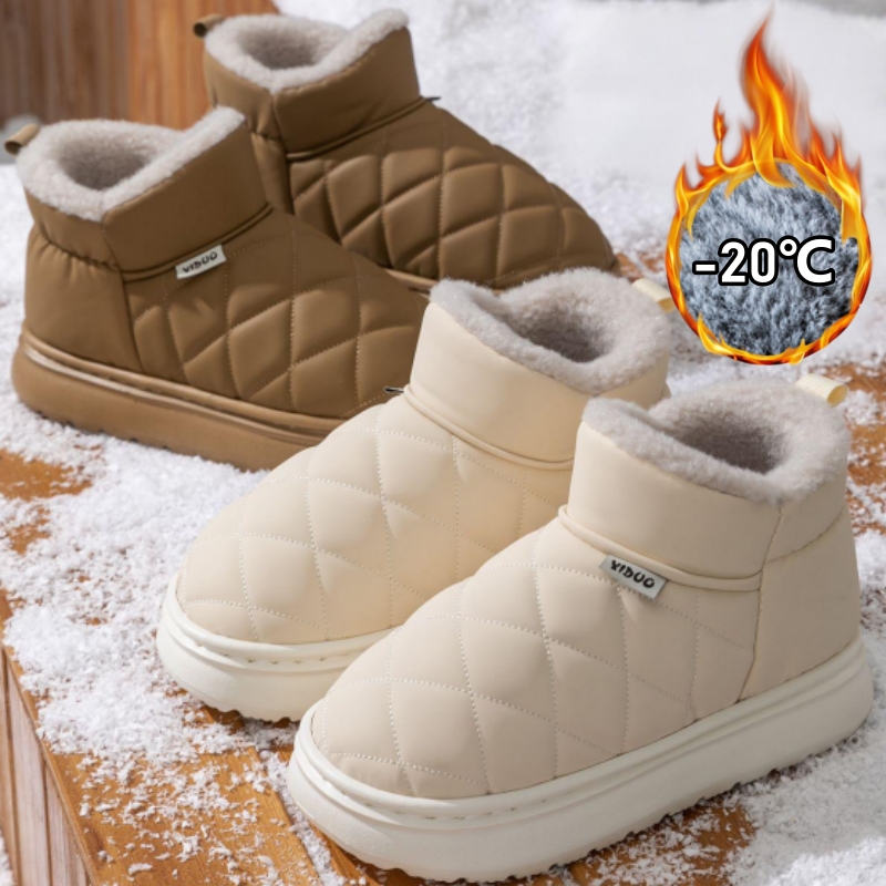 Snow Boot Fur Lined - Women Winter Waterproof Snow Boots Platform