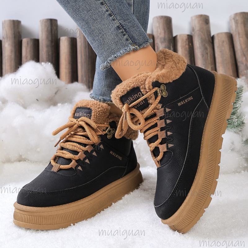 Snow Boot Fur Lined - Plus Size 36-41 Winter Snow Boots