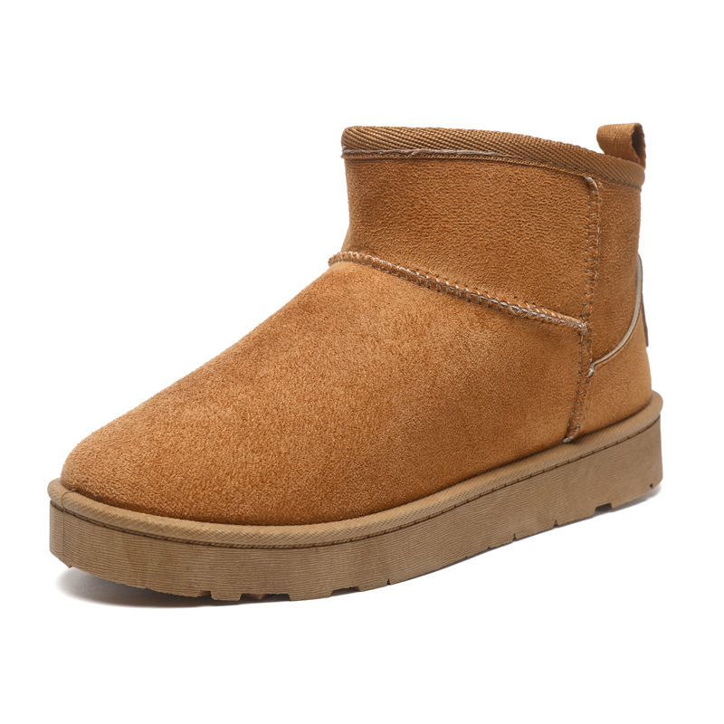 Snow Boot Fur Lined - Women Ankle Snow Boots Slip On