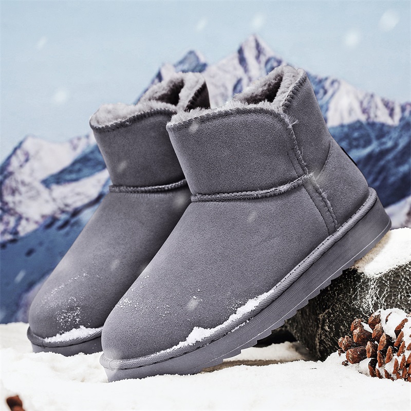 Snow Boot Fur Lined - Winter Couple Bread Style Snow Boots