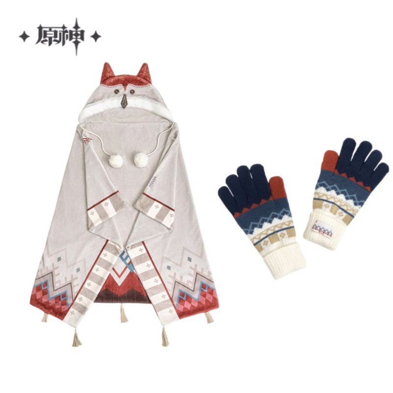Winter Clothing Articles - Genshin Impact Alyosha Theme Shawl Blanket,