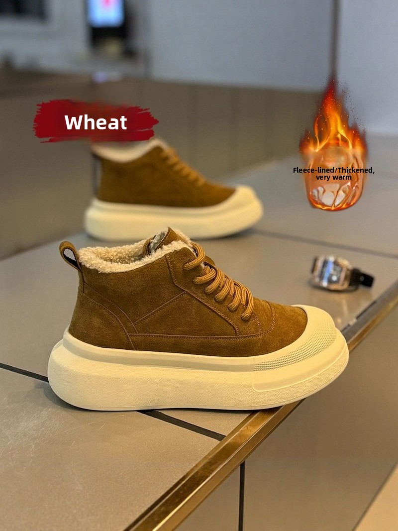 Men's Winter Thickened Fleece  - Snow Boot Fur Lined recension och pris