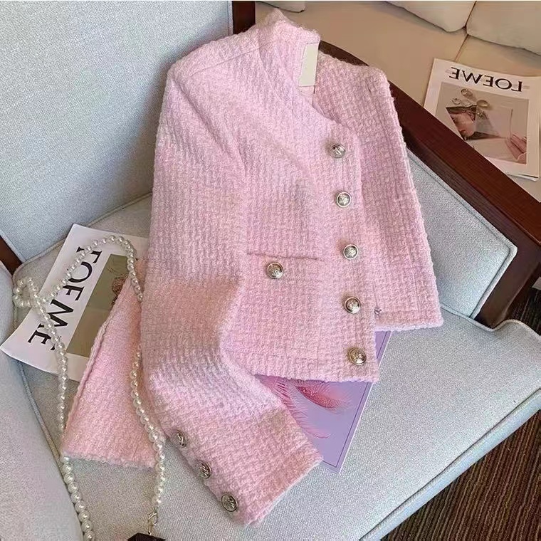 Women Tweed Fragrant Pink Jack - Jack Winter Clothing recension och pris