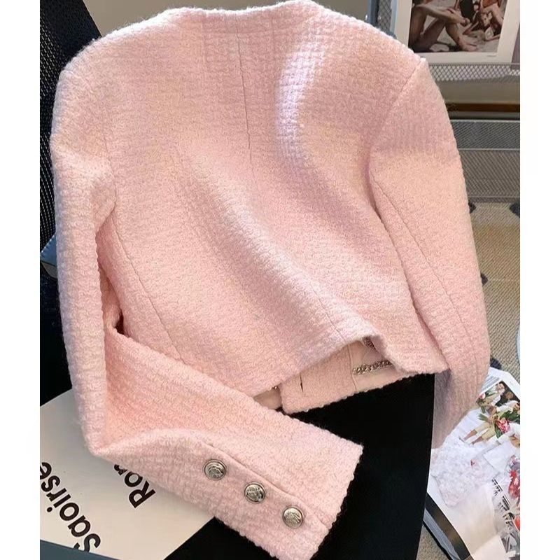 Women Tweed Fragrant Pink Jack - Jack Winter Clothing recension och pris