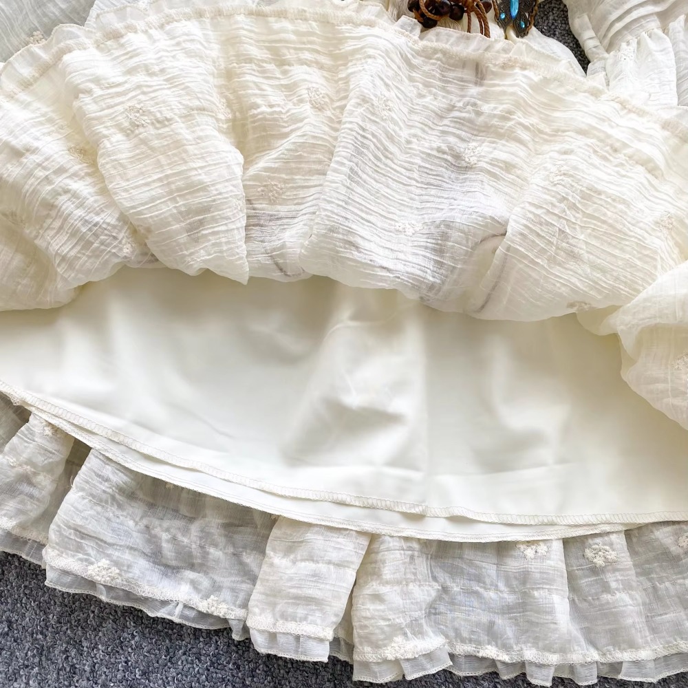 Sweet Embroidered O-neck Lace- - Winter Clothing Dress Up recension och pris