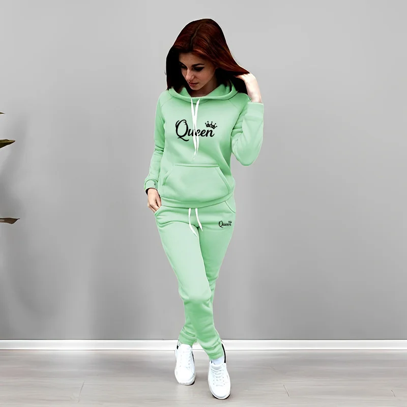 Womens Tracksuit Queen Letter  - Winter Clothing Fashion recension och pris