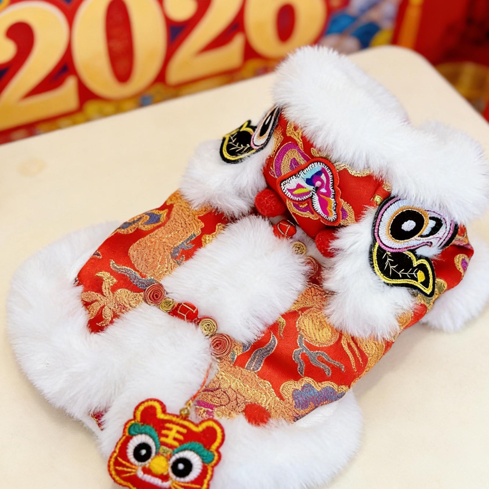Lion Dance Cat Costume Winter  - Winter Clothing Dress Up recension och pris