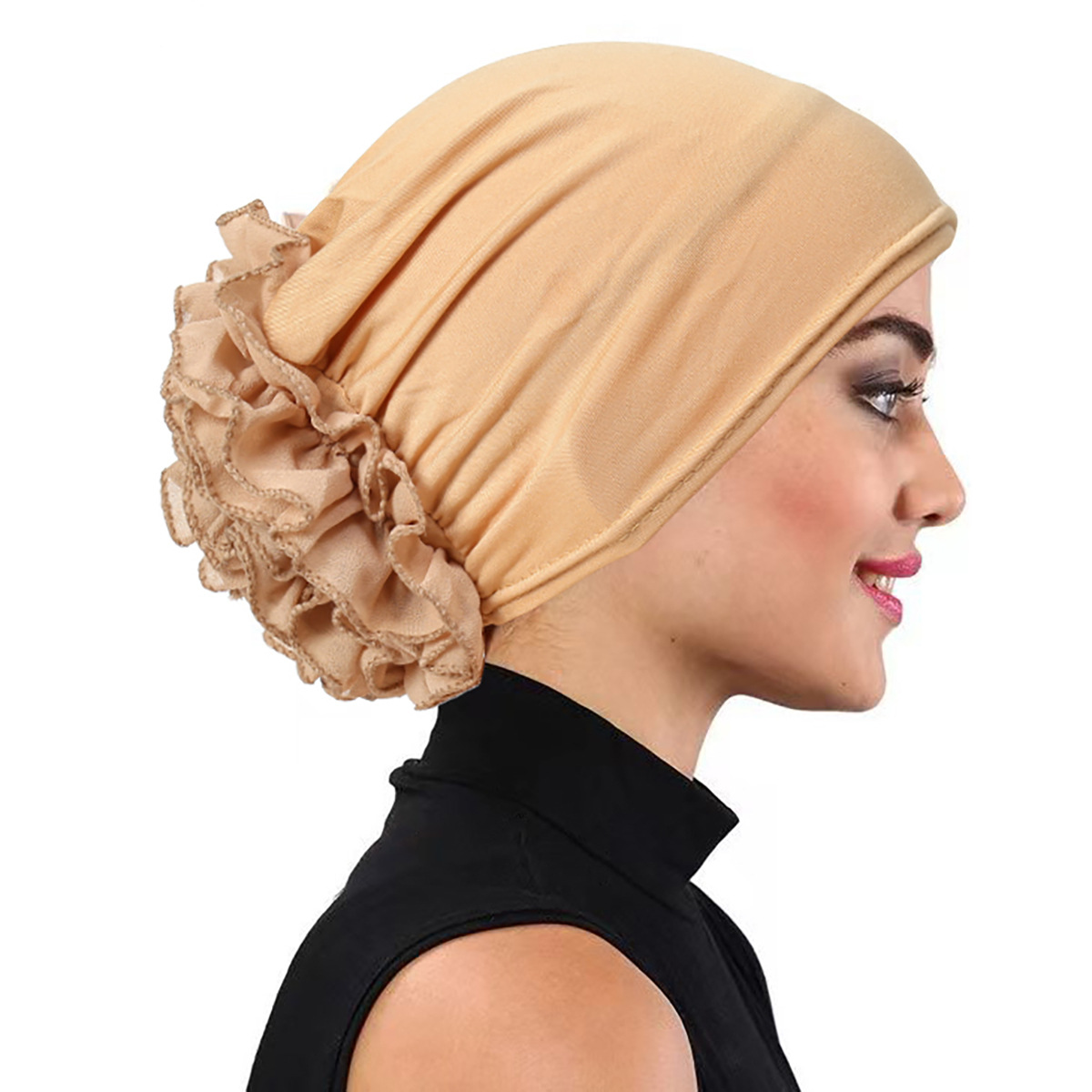 Solid Color Flower Decorated W - Winter Clothing Accessories recension och pris