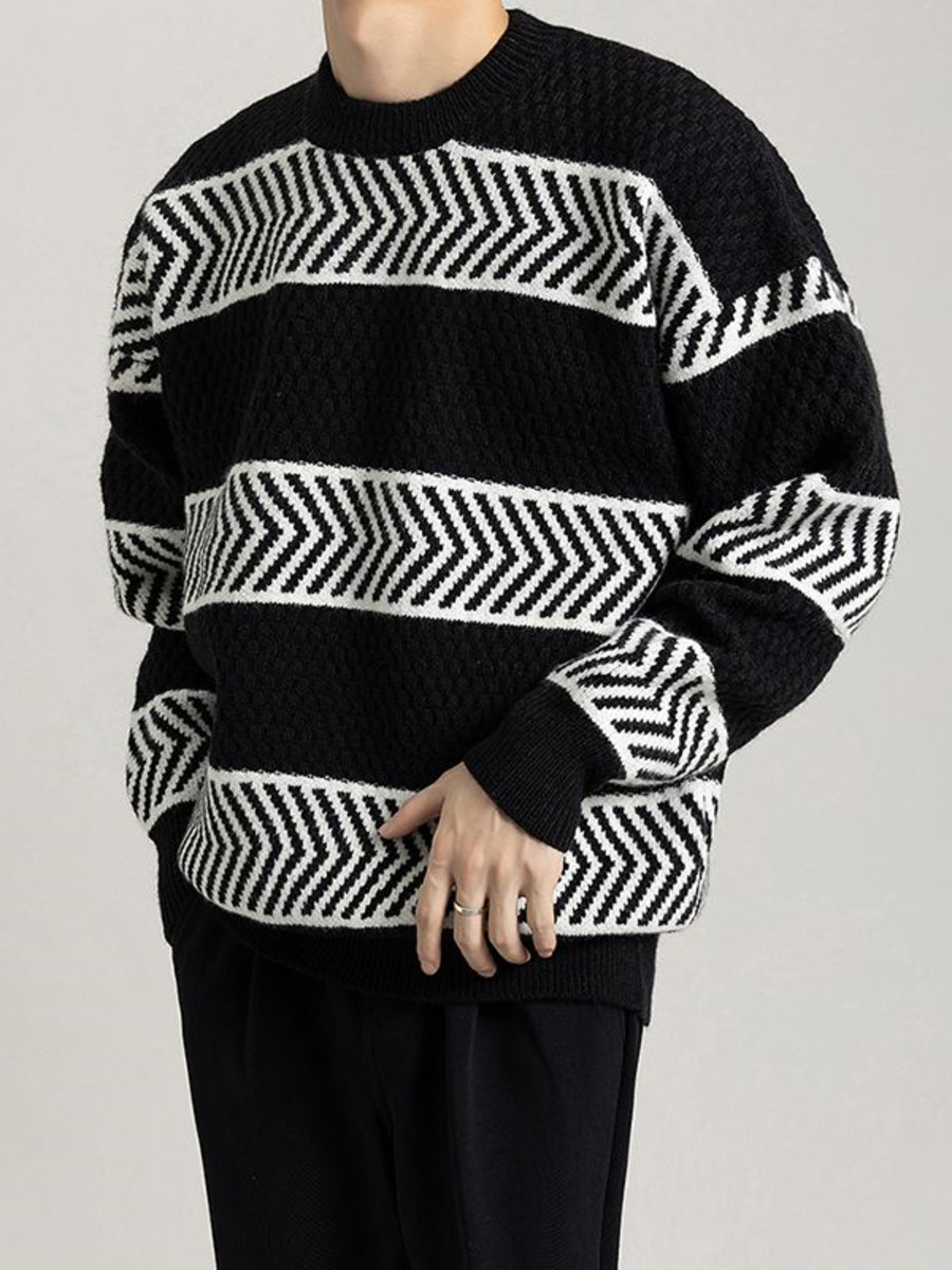 Casual Loose Stripes Pullover  - Winter Clothing Colors recension och pris