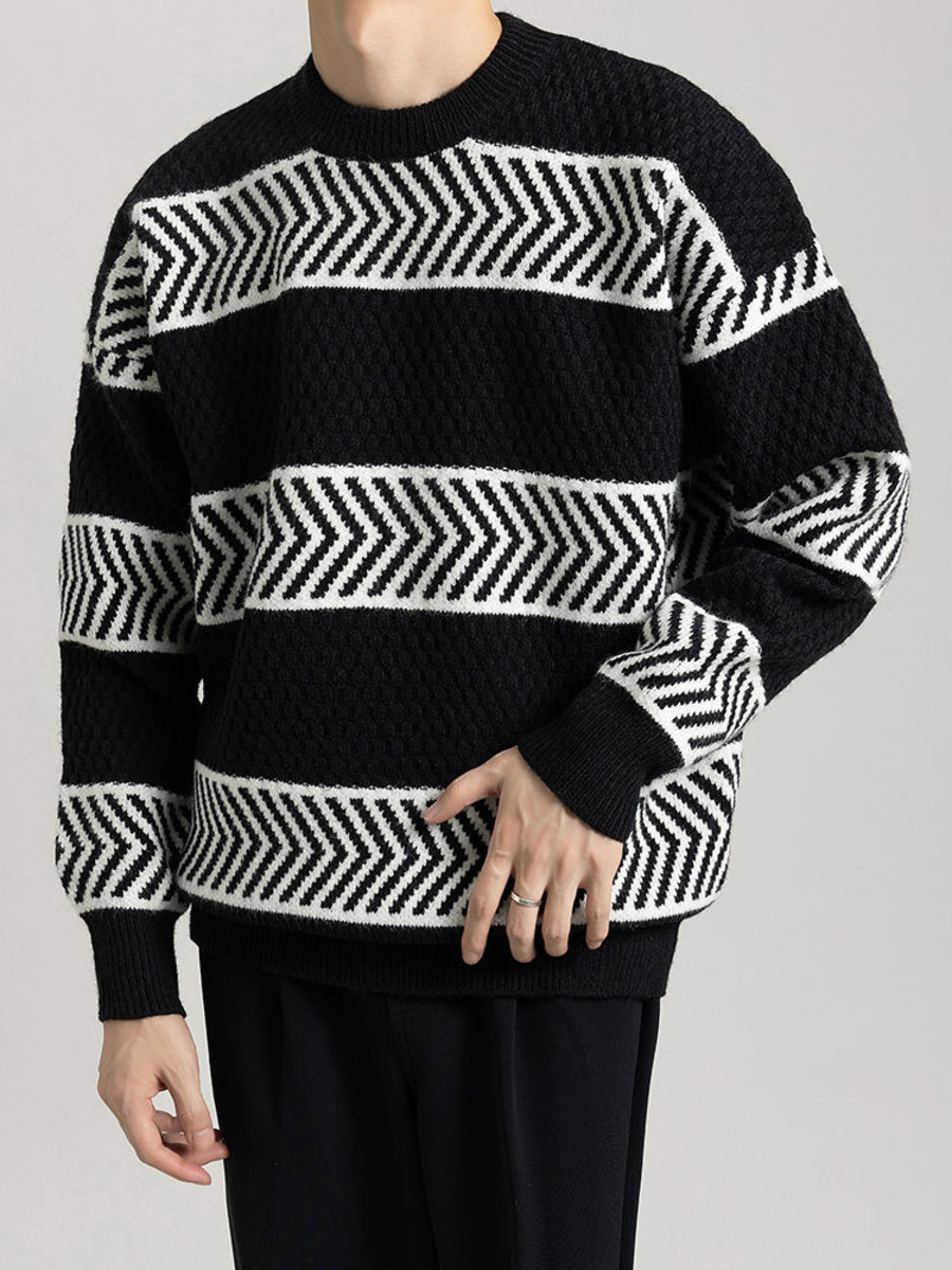 Casual Loose Stripes Pullover  - Winter Clothing Colors recension och pris