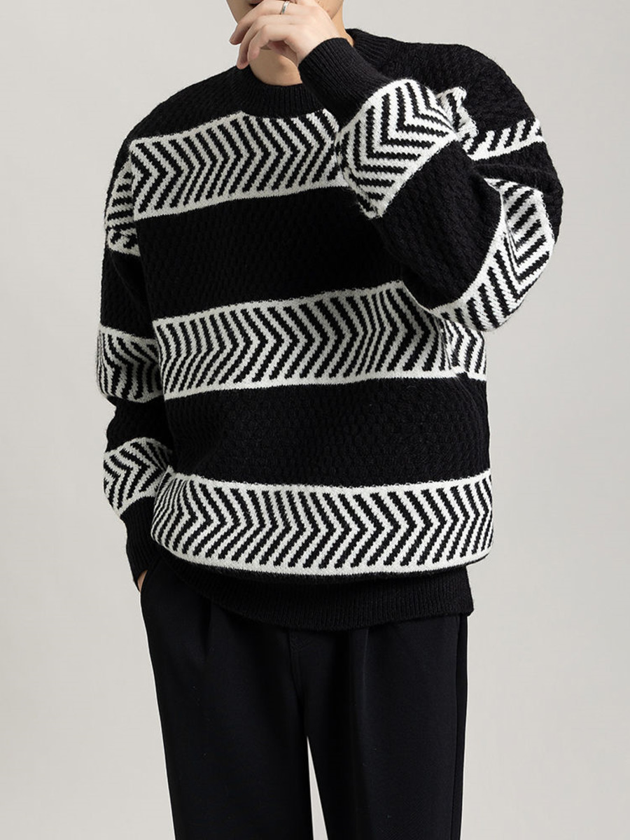 Casual Loose Stripes Pullover  - Winter Clothing Colors recension och pris