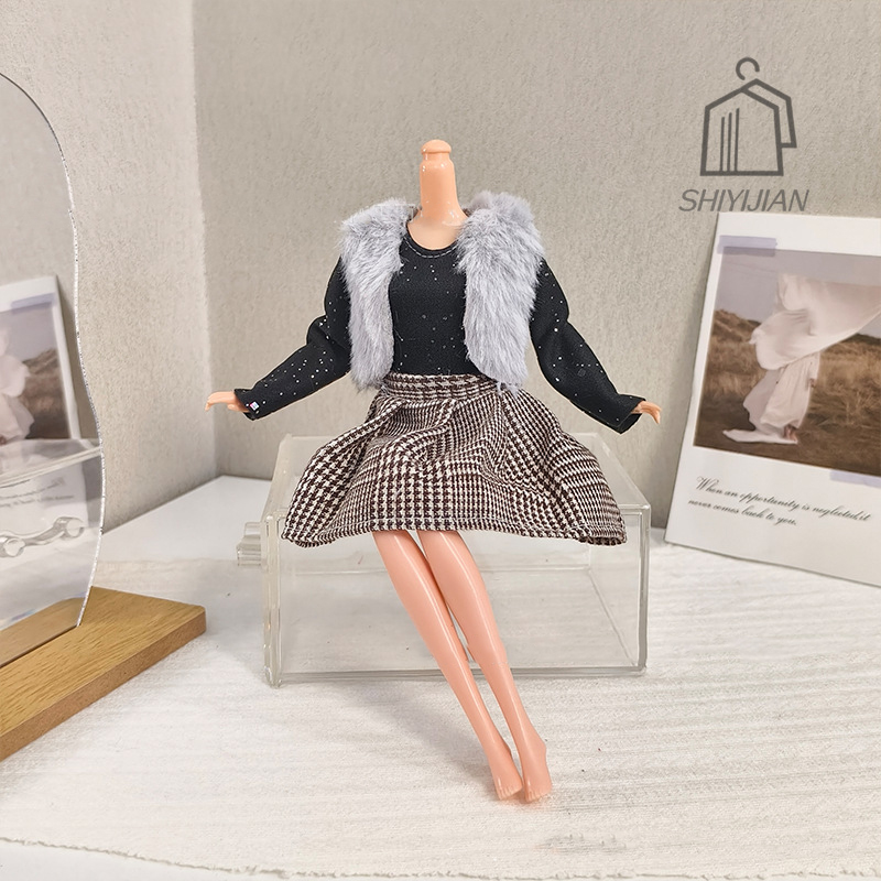 1/6 Doll Handmade Dress Clothi - Winter Clothing Dress Up recension och pris