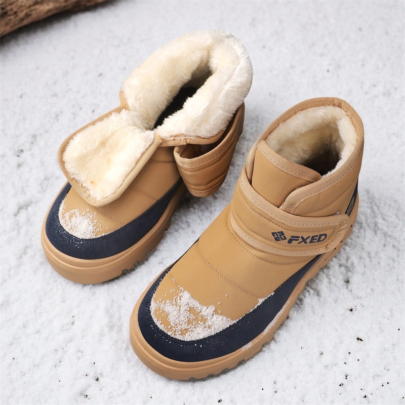 Autumn and Winter Warm Fur Men - Snow Boot Fur Lined recension och pris