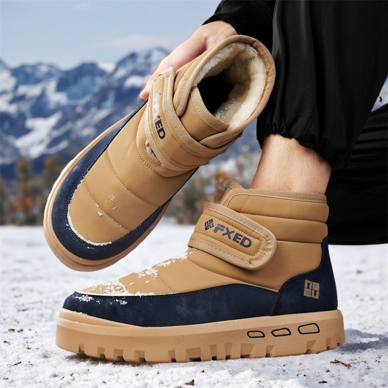 Autumn and Winter Warm Fur Men - Snow Boot Fur Lined recension och pris