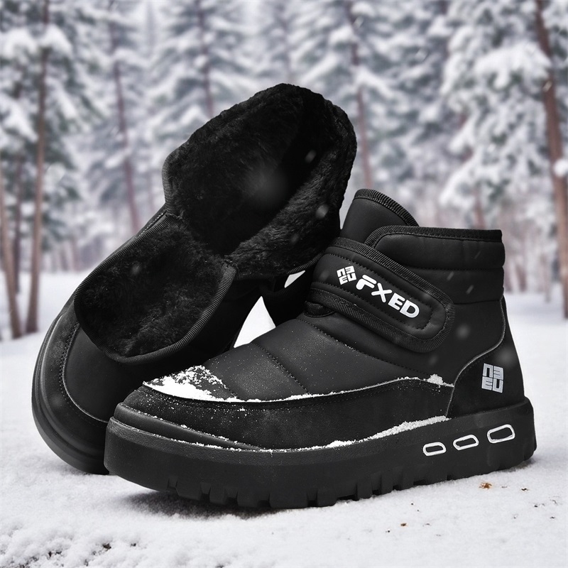 Autumn and Winter Warm Fur Men - Snow Boot Fur Lined recension och pris