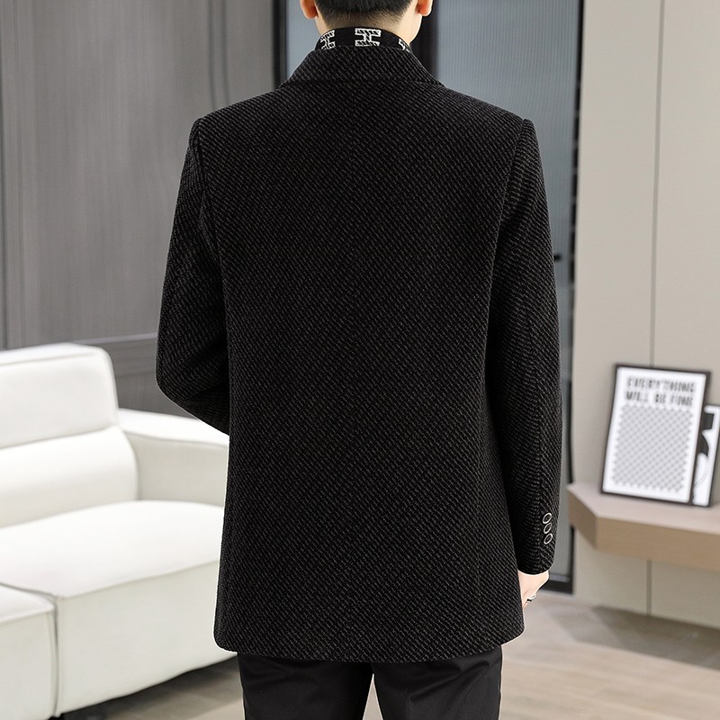 Mens Woolen Scarf collar Jacke - Jack Winter Clothing recension och pris