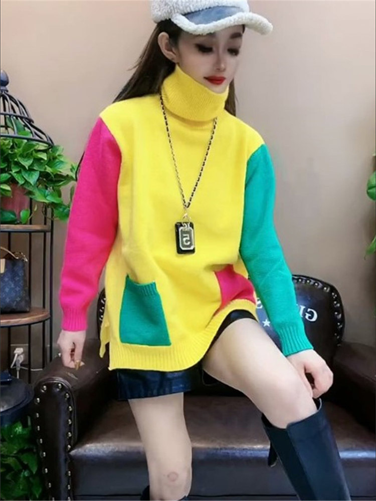Casual Colors Patchwork Knitte - Winter Clothing Colors recension och pris
