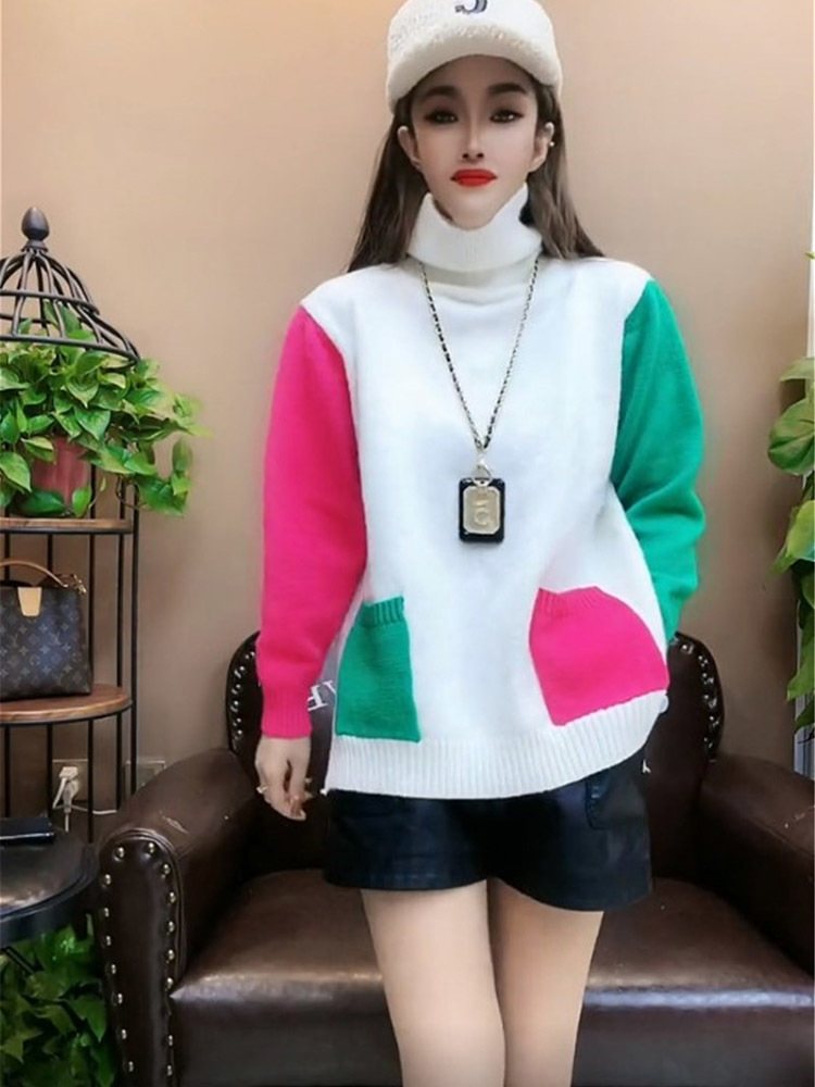 Casual Colors Patchwork Knitte - Winter Clothing Colors recension och pris