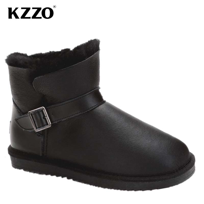 KZZO 2025 New Men Casual Real  - Snow Boot Fur Lined recension och pris