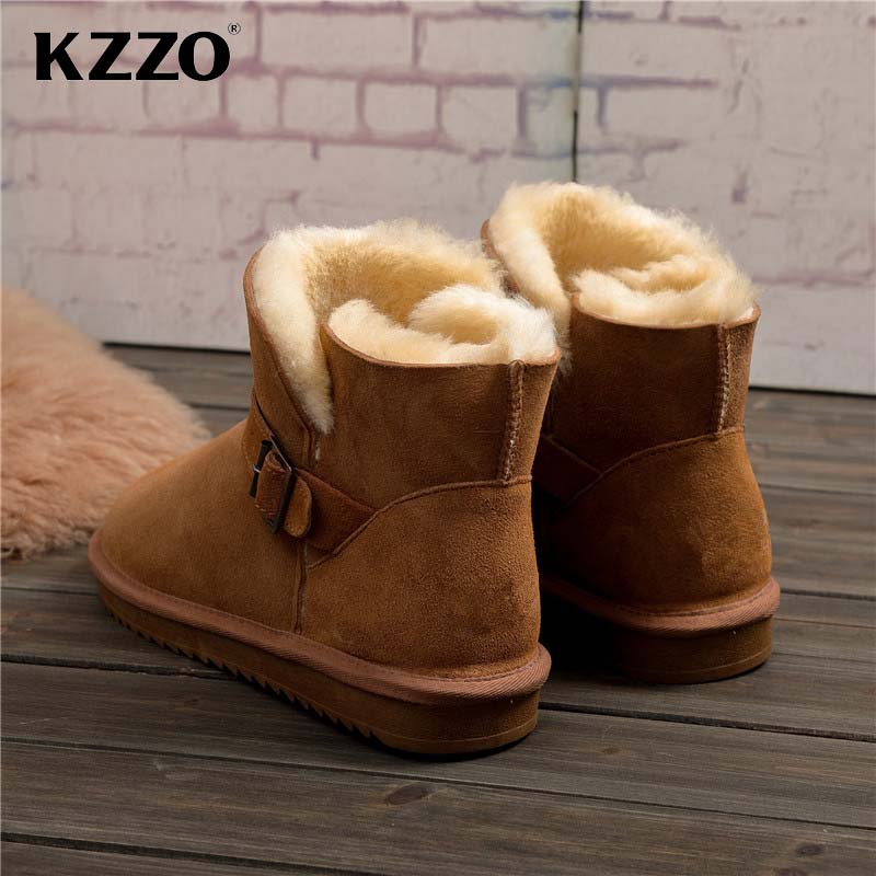 KZZO 2025 New Men Casual Real  - Snow Boot Fur Lined recension och pris