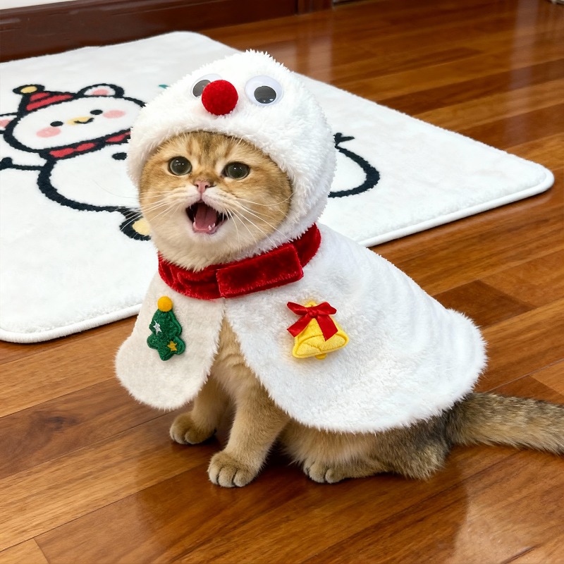 Cat Christmas Cloak Winter Pet - Winter Clothing Dress Up recension och pris