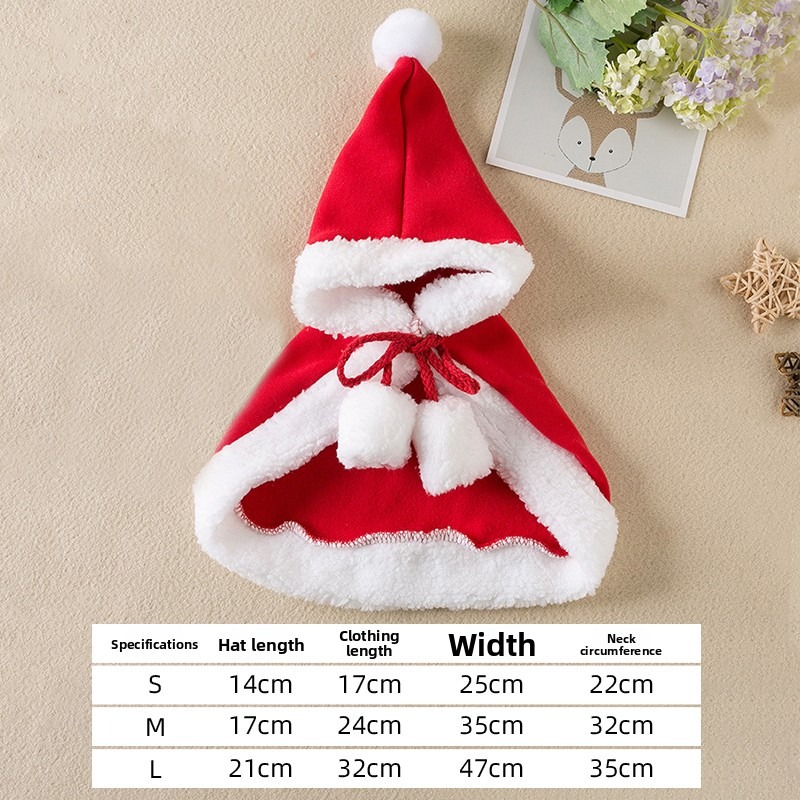 Cat Christmas Cloak Winter Pet - Winter Clothing Dress Up recension och pris