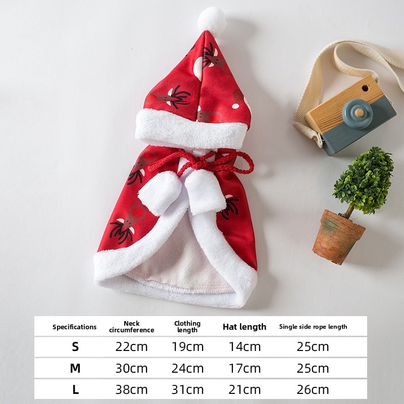 Cat Christmas Cloak Winter Pet - Winter Clothing Dress Up recension och pris
