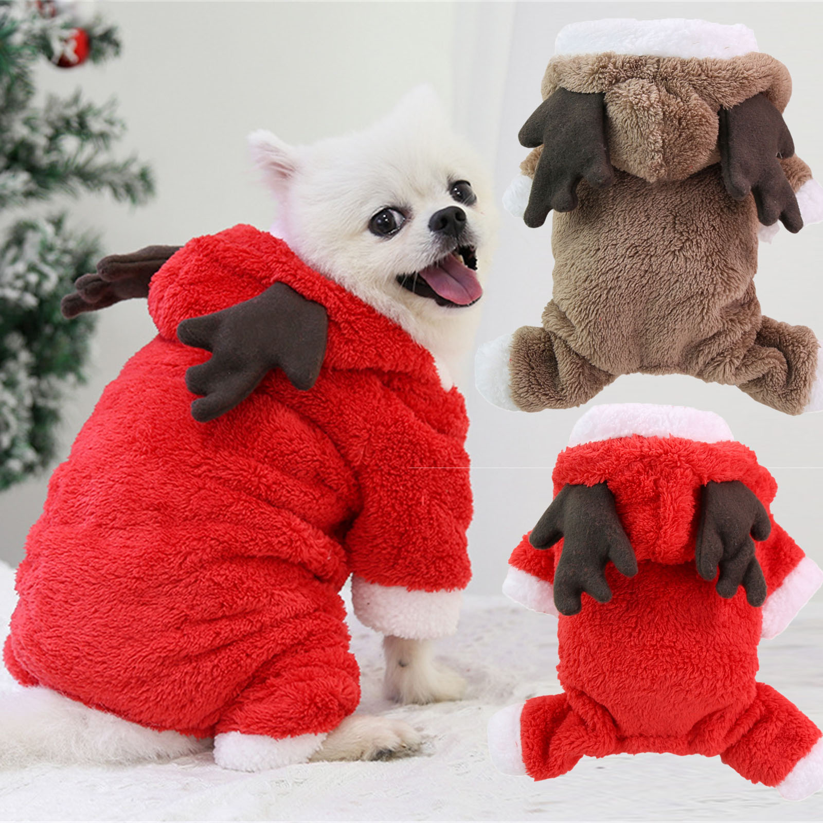 Christmas Dog Clothes Pet Clot - Winter Clothing Dress Up recension och pris