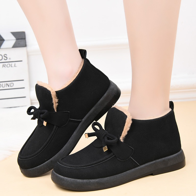 Women Bow‑knot Ankle Snow Boot - Snow Boot Fur Lined recension och pris