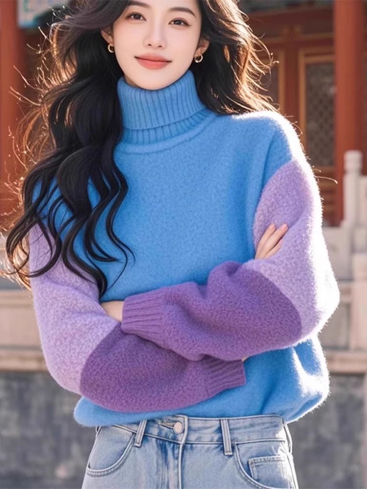 Stylish Contrasting Colors Spl - Winter Clothing Colors recension och pris