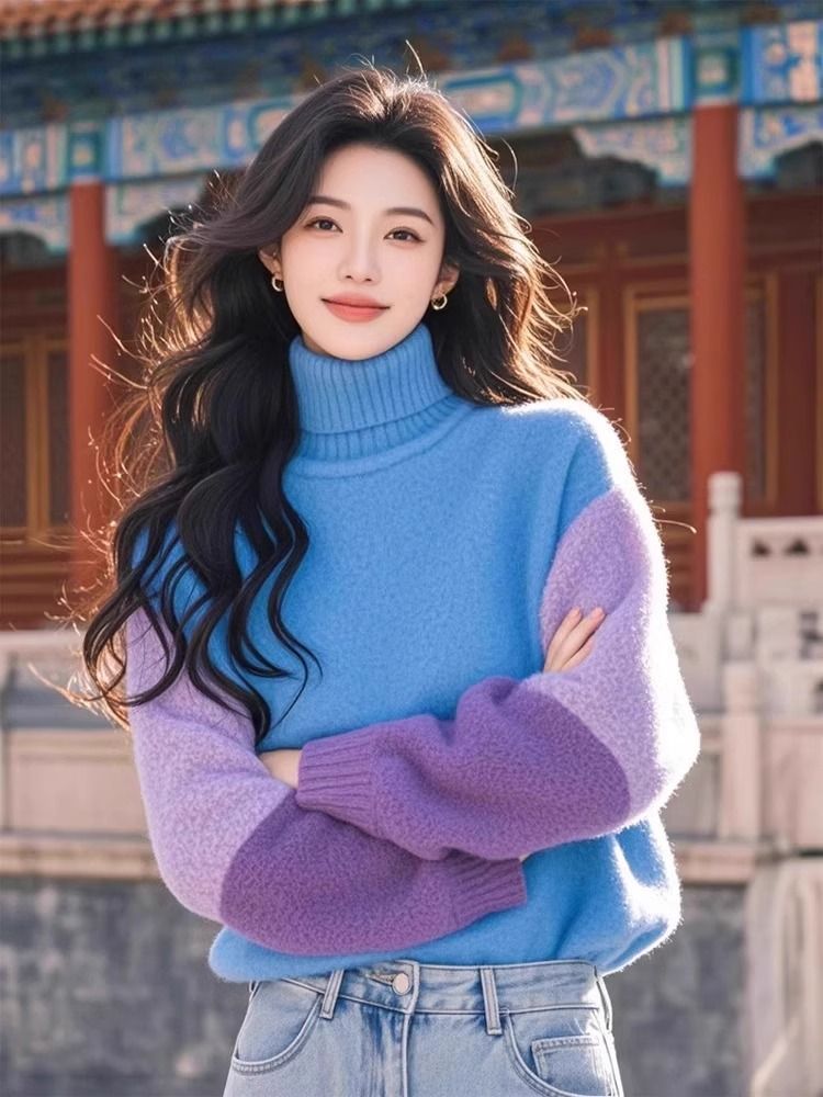 Stylish Contrasting Colors Spl - Winter Clothing Colors recension och pris